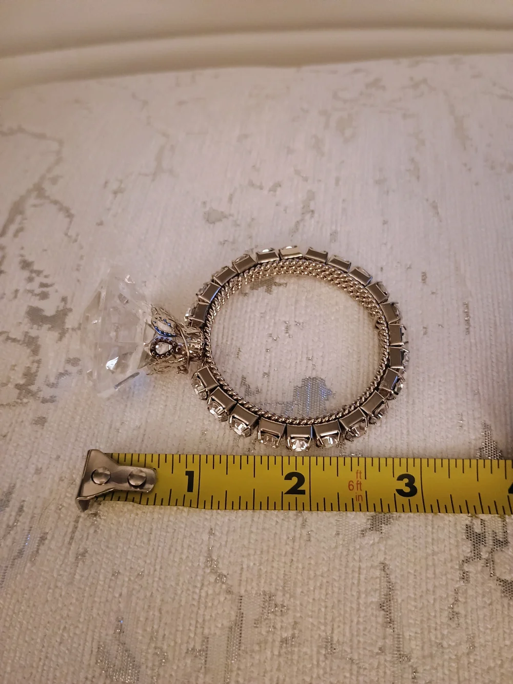 PRICE FIRM NWOT Silver Oversized Napkin Ring